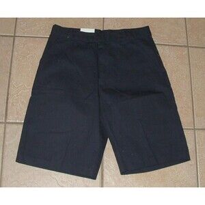 Unisex Sz 18 School Uniform Adjustable Waist Dark Blue Bermuda Shorts NEW NWT
